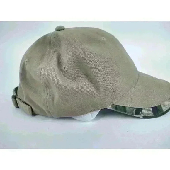 Bushmaster Mossy Oak Cap Strapback Hat Tan Woodland Camo Logo - Picture 4 of 8